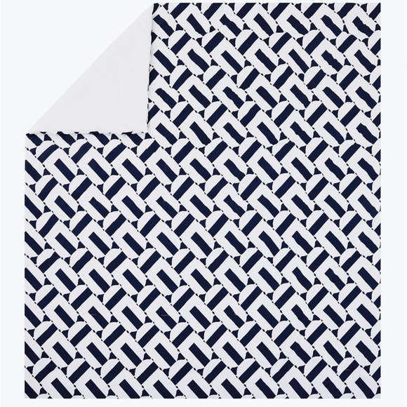 TRINA TURK- Black and White Duvet Full / Queen, NEW - Picture 3 of 3